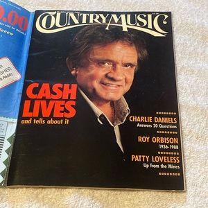 1989 Johnny Cash Country Music Magazine